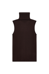 Turtleneck Vest in Cashmere Silk