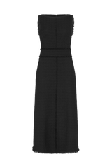 Boat Neck Dress in Bouclé