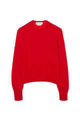 Crew Neck Sweater in Fine Gauge Light Cashmere