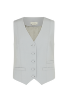 Fitted Waistcoat in Wool Charmelaine