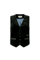 Fitted Waistcoat with Six Buttons in Velvet