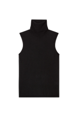 Turtleneck Vest in Cashmere Silk