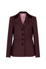 Peplum Savile Jacket in Wool