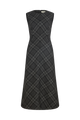Sartorial Sleeveless Dress in Check Flannel