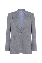 Single Breasted Jacket in Linen