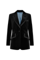 Single Breasted Jacket in Velvet