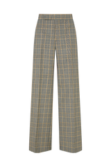 Straight Leg Trouser in Prince of Wales Check