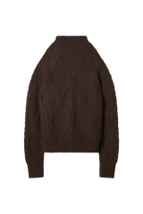 Cable Turtleneck in Cashmere