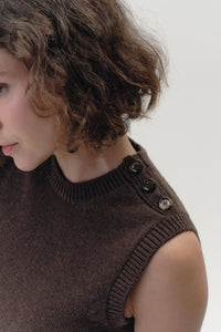 Knitted Vest in Cashmere