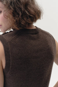 Knitted Vest in Cashmere