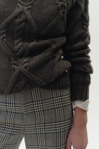 Cable Turtleneck in Cashmere