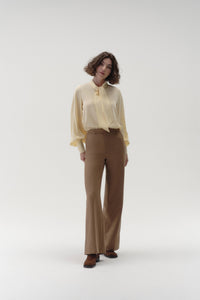 Bow Blouse in Sandwashed Crepe De Chine