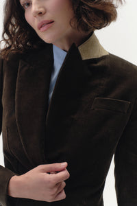 Single Breasted Jacket in Corduroy