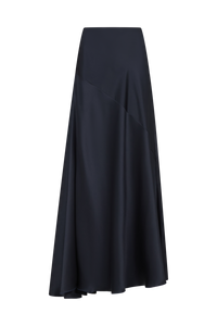 Asymmetrical Maxi Skirt in Silk
