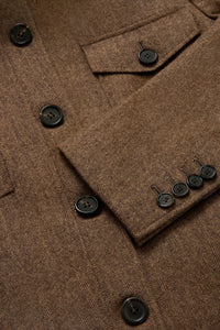 Travel Jacket in Herringbone