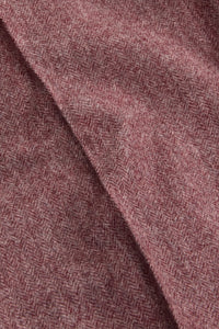 Straight Leg Trouser in Herringbone Wool