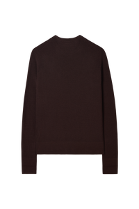 Ribbed Crew Neck Sweater in Merino