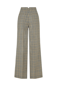 Straight Leg Trouser in Prince of Wales Check