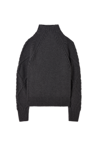Cable Turtleneck in Cashmere