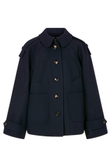 Mariner Coat in Wool Twill