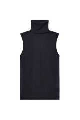 Turtleneck Vest in Cashmere Silk