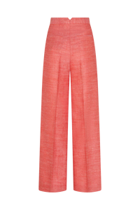 Straight Leg Trouser in Hopsack Mesh
