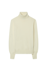 Balloon Sleeve Turtleneck in Cashmere