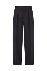 Barrel Leg Trouser in Wool Twill
