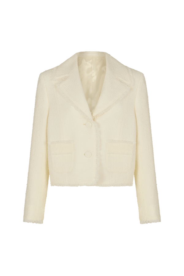 Cropped Jacket in Boucle