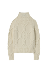 Cable Turtleneck in Cashmere
