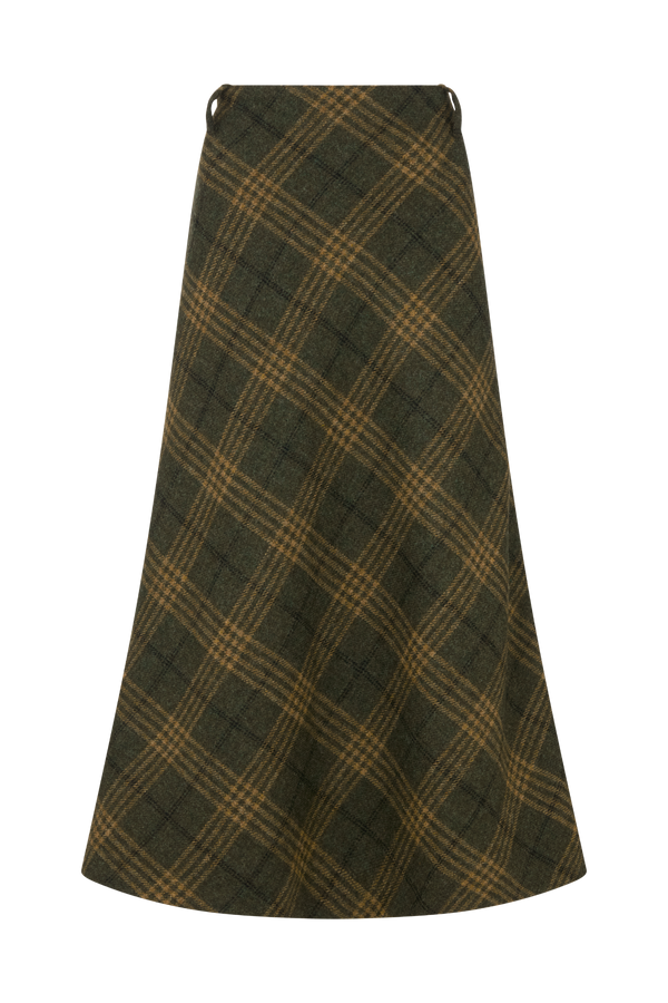 Country Maxi Skirt in Wool Tweed