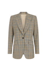 Single Breasted Jacket in Prince of Wales Check