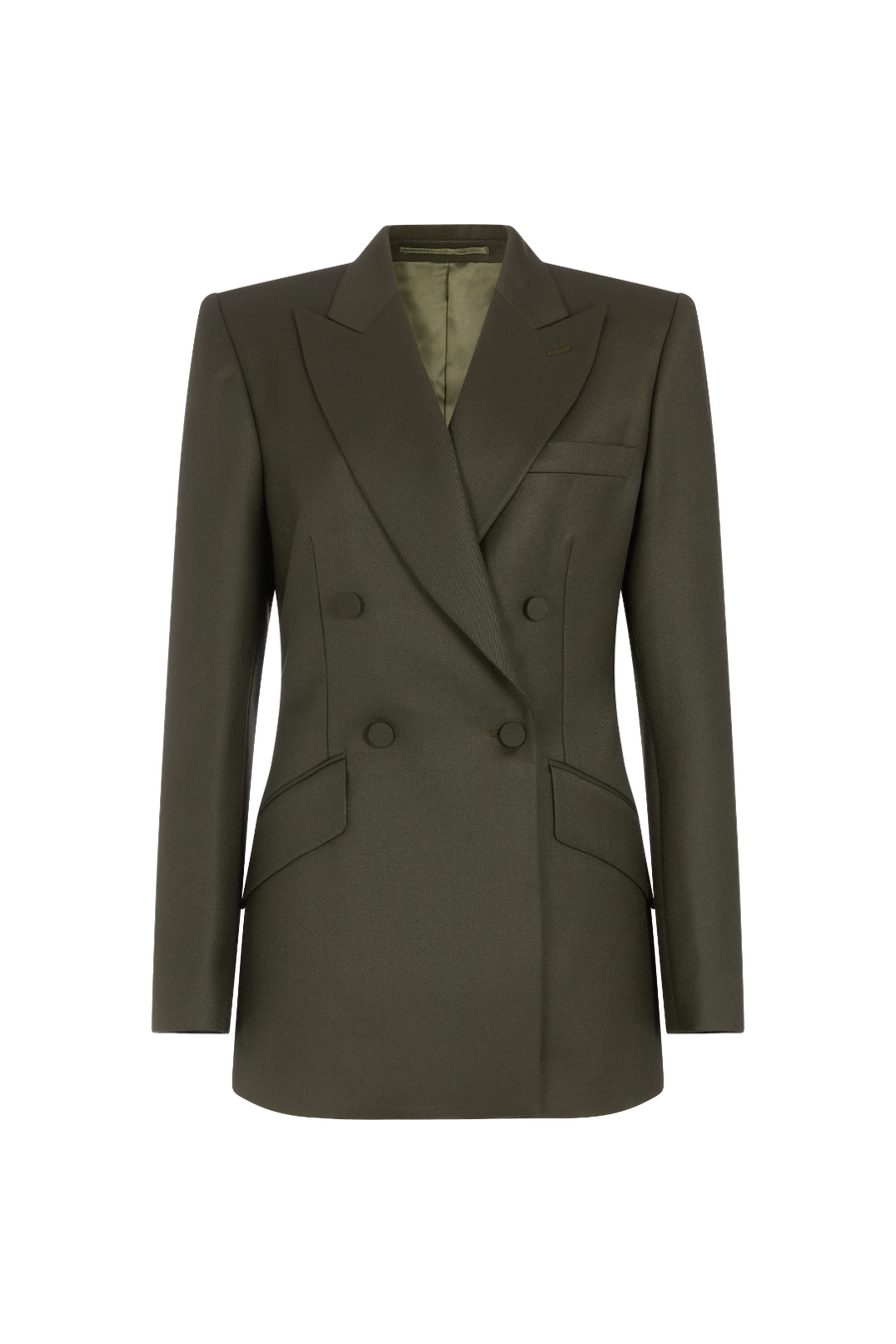 Double Breasted Jacket in Wool Twill