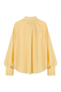 Bow Blouse in Sandwashed Crepe De Chine