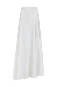 Asymmetrical Maxi Skirt in Silk