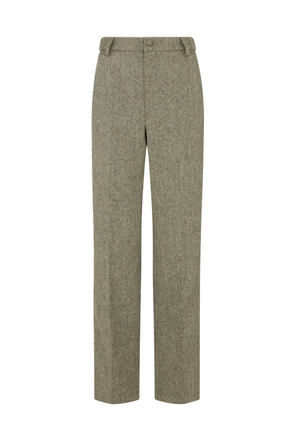 Fitted Trouser in Donegal Tweed