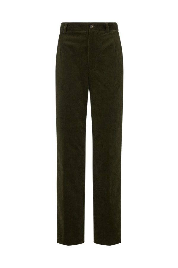 Fitted Trouser in Stretch Corduroy
