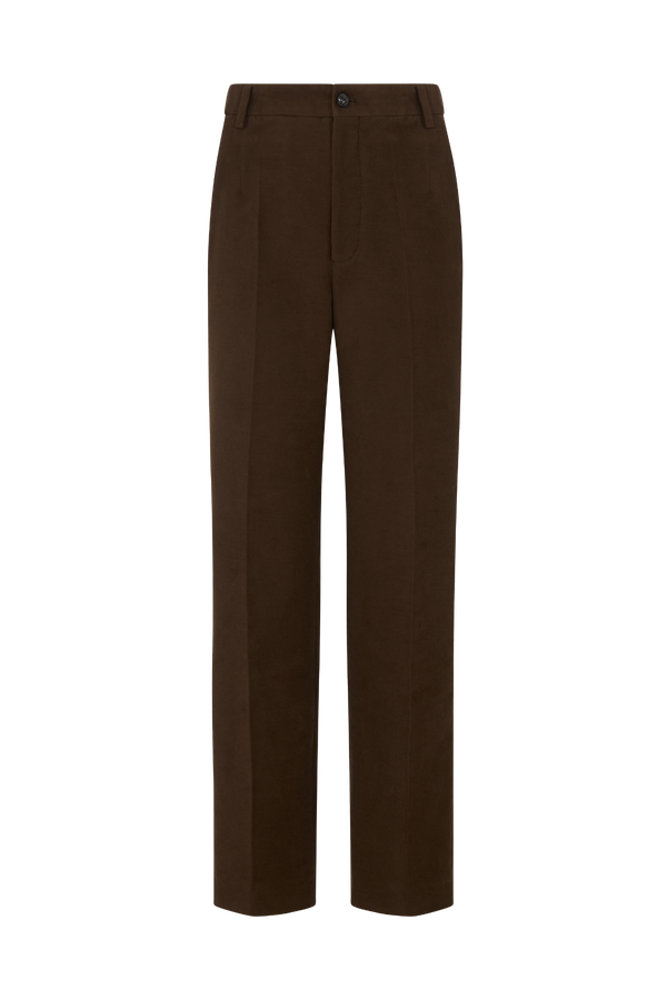 Fitted Trouser in Cotton Moleskin