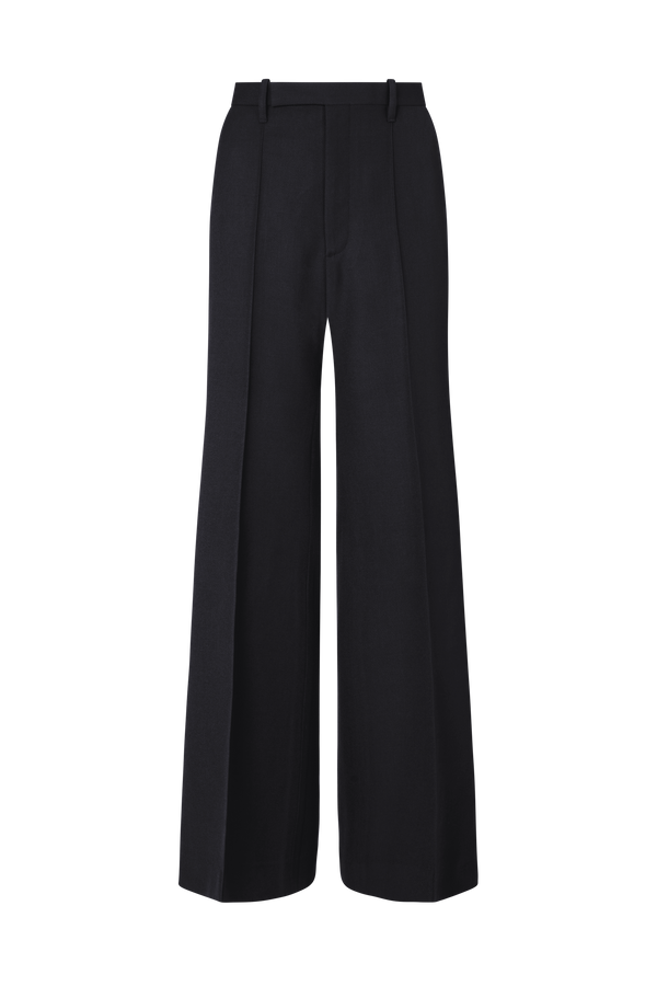 Flared Leg Trouser in Wool Charmelaine