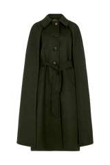 Multi Way Long Cape in Wool Cashmere