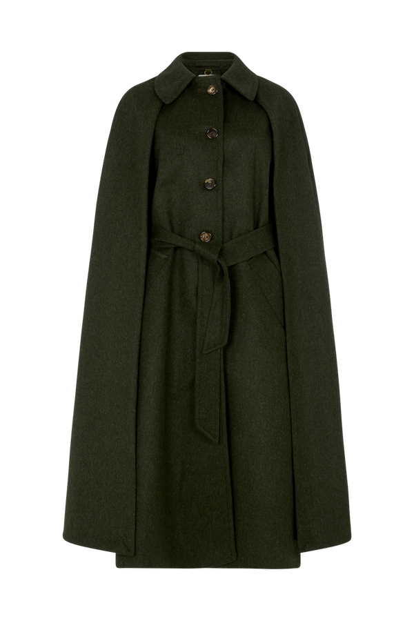 Multi Way Long Cape in Wool Cashmere