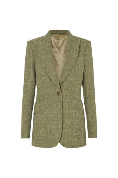Single Breasted Jacket in Linen