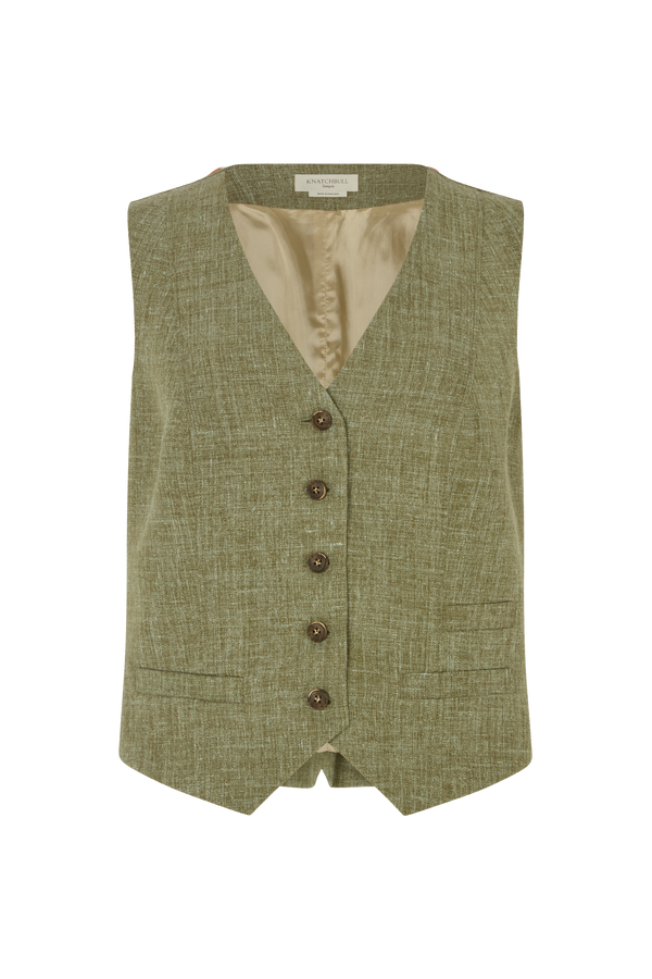 Fitted Waistcoat in Linen