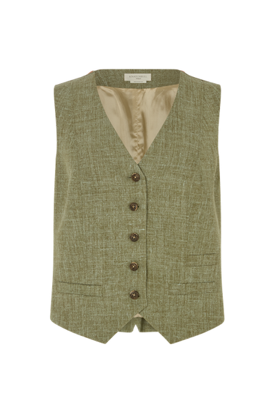 Fitted Waistcoat in Linen
