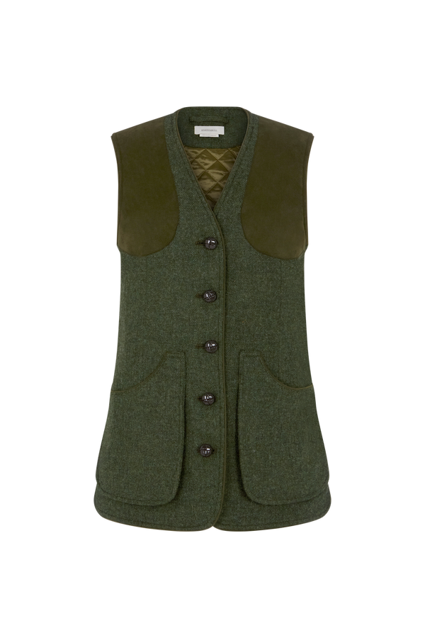 Country Waistcoat in Wool Tweed