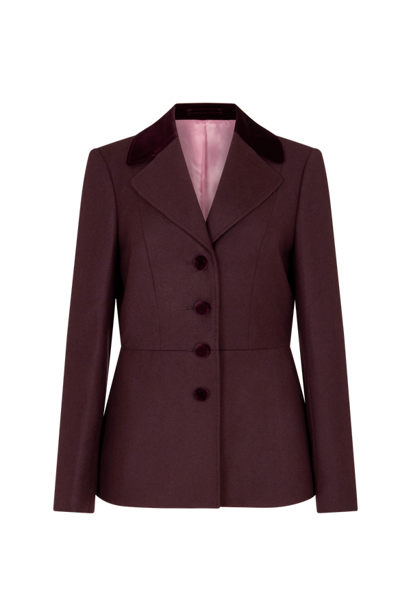 Peplum Savile Jacket in Wool