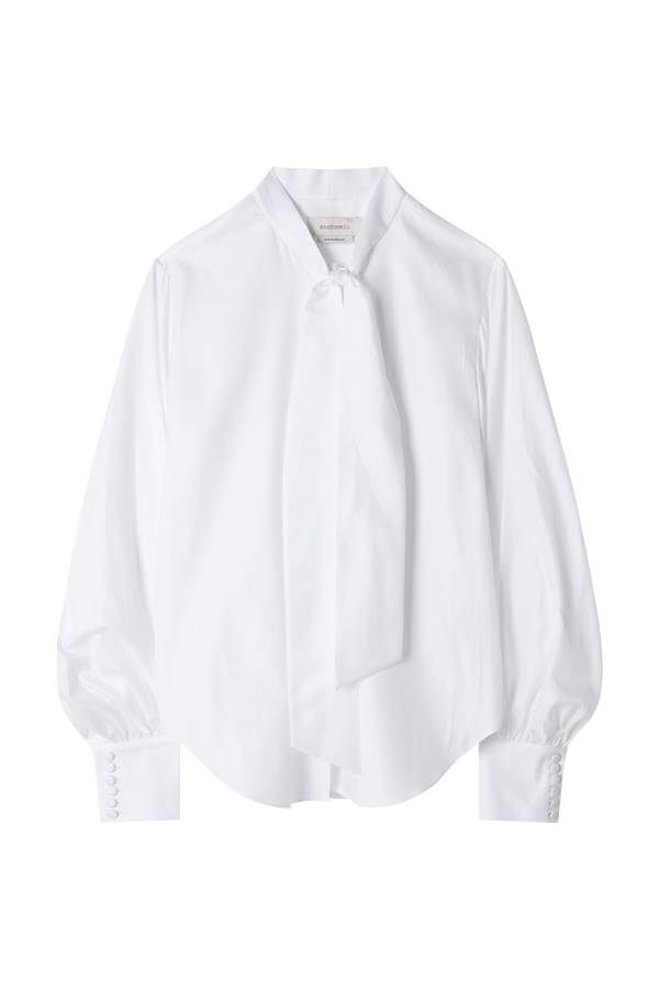 Bow Blouse in Cotton