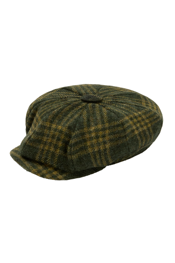 Baker Boy Hat in Wool Check