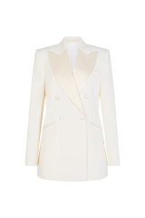 Double Breasted Tuxedo Jacket in Barathea