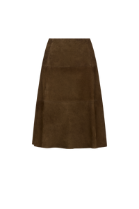 Midi Skirt in Suede